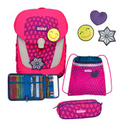 Scout Sunny II Scout Sunny II Schulranzen-Set 4-tlg. DIN Neon Safety Pink Glow 2023