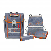 McNeill Schulranzen-Set McNeill Schulranzen-Set McLight 2 6tlg. FIRE