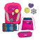 Scout Sunny II Schulranzen-Set 4-tlg. DIN Neon Safety Pink Glow 2023