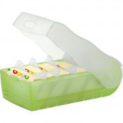 HAN Karteibox CROCO A8 998 transluzent/grün incl. 100 Karten u. 5 Stützen