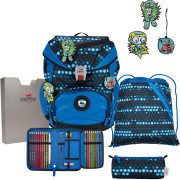 DerDieDas Schulranzen Set DerDieDas Schulranzen Set 5-tlg. ErgoFlex Superflash Blue Robot