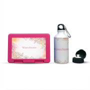 Brotdose + Trinkflasche Brotdose + Trinkflasche Blume im Set