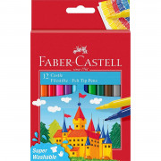 Faber-Castell Filzstift Faber-Castell Filzstift Castle - Etui á 12 Stück
