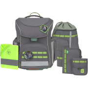 Lässig Ranzenset 7-tlg. Slim Unique anthracite