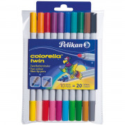 Pelikan Fasermaler Pelikan Fasermaler Corella Twin C304-10 - Etui á 10 Stifte