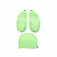 Ergobag Fluo LED Seitentaschen Zip Set Grün