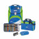 Scout Alpha Schulranzen Set 4-tlg. Safety Light Blue Space