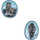 derdiedas Wechselbuttons 2tlg. Blue Ice