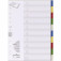 Register-PP BT6740 farbiger Ablauf 10-tlg. 2 x 5 Farben; Polypropylen (PP), 297 x 220 mm