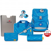 DerDieDas Schulranzen Set 5-tlg. Ergoflex Buttons Polar