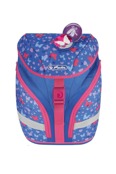 Schulranzenset Ranzen Jungen Herlitz Ultra LightPlus 7T Set Blau Geometric r 