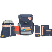 Lässig Ranzenset 7-tlg. Lässig Ranzenset 7-tlg. Slim Unique navy