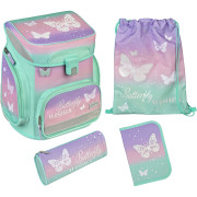 scooli EasyFit Schulranzen Set 5-tlg. Butterfly Wishes