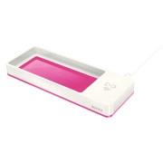 Leitz Stifteschale WOW Leitz Stifteschale WOW mit Induktionsladegerät weiß/pink