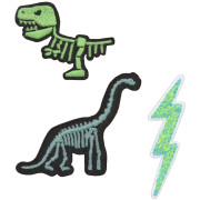 Lässig Textile Woven Sticker Stick on Dino