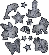Step by Step Step by Step Reflektierendes Sticker-Set Silber