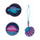 DerDieDas Wechselbuttons 3-tlg. Deep Ocean