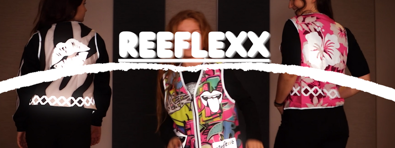 ReeFlexx Warnweste Pink Camou Smiley - Kinderwarnweste
