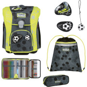Scout Micro Superflash Extreme Schulranzen-Set 4-tlg. Soccer Star