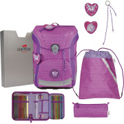derdiedas Schulranzen Set 5-tlg. ErgoFlex Easy Purple Unicorn