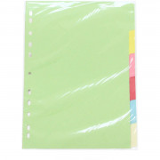 Register RC A4 6-teilig 6 Register RC A4 6-teilig 6 Farben BT5266 blanko