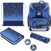 Herlitz Schulranzenset Herlitz Schulranzenset UltraLight Plus Blue Shark