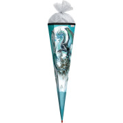 Roth Schultüte 85cm Eisdrache Folie & Silbertüll