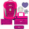 Scout Sunny II Schulranzen Set 4-tlg. Neon Safety Pink Glow