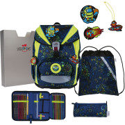 derdiedas Schulranzen Set 5-tlg. ErgoFlex Light Neon Crazy