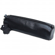 Jüscha Schlamperrolle 43031 Leder schwarz 21 x 6 cm