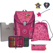 DerDieDas Schulranzen Set DerDieDas Schulranzen Set 5-tlg. ErgoFlex MAX "Superflash" Neon Star 2023