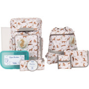 School Mood School Mood Schulranzenset 8-tlg. Rebel Air+ Leopard Nordic Collection