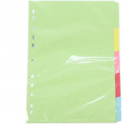 Register RC A4 5-teilig 5 Register RC A4 5-teilig 5 Farben BT5270 blanko