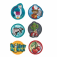 Coocazoo Patches-Set StyleTyle Street Style, 3 Stück