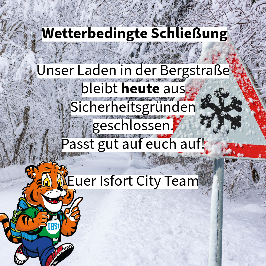 Fachmarkt heute geschlossen