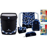 InnovabaQ Schulranzen-Set 8-tlg. Nero Blue