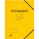 Oxford Eckspannermappe mit Aufdruck Postmappe A4+ Karton blickdicht gelb