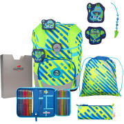 DerDieDas Schulranzen Set DerDieDas Schulranzen Set 5-tlg. ErgoFlex Tiny NEON Monster