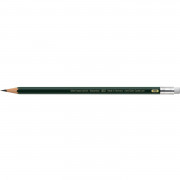 Faber-Castell Bleistift Faber-Castell Bleistift 9000 HB mit Radierer