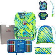 DerDieDas Schulranzen Set DerDieDas Schulranzen Set 5-tlg. ErgoFlex NEON Monster
