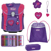 Scout Micro Superflash Extreme Schulranzen-Set 4-tlg. Heartbeat