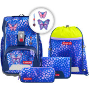 Step by Step GIANT Schulranzen-Set Butterfly Maja 5-tlg.