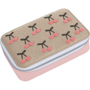 Jeune Premier Federmappe Jeune Premier Federmappe befüllt Pencil Box Filled Cherry Pompon