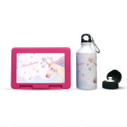 Brotdose + Trinkflasche Brotdose + Trinkflasche Einhorn im Set