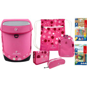 InnovabaQ Schulranzen-Set 8-tlg. Pink Bubbles